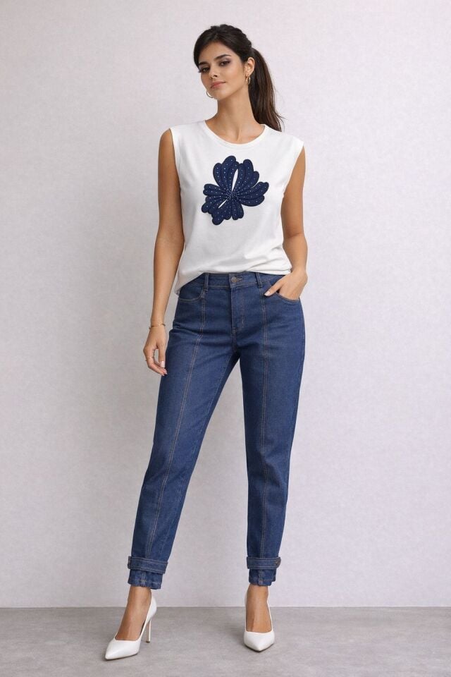 Kot İşleme Detaylı Bluz